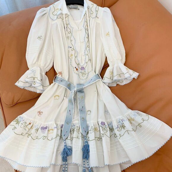 Alemais Giulia Embroidered Mini Dress - Picture 7 of 13